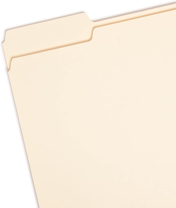 Smead File Folder, 1/3-Cut Tab, Left Position, Letter Size, Manila, 100 per Box (10331) (Pack of 2)