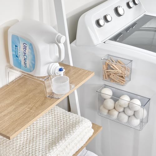 iDesign Magnetic Small Clear Plastic Organizer Bins