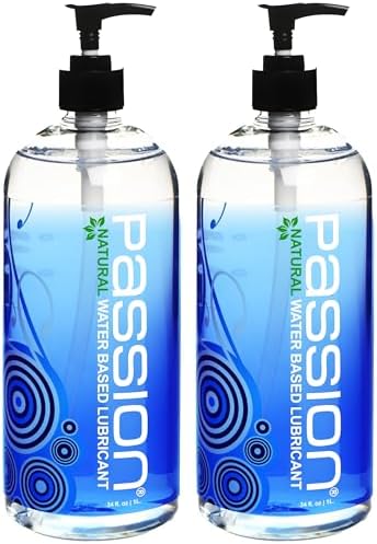 Passion Natural Water-Based Personal Lubricant - 34 Fl Oz (Pack of Two)