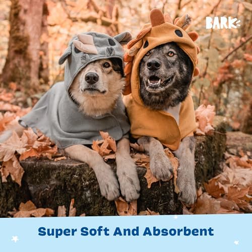 BARKBOX Dog Bathrobe - 2 Pack - for Dogs - Large