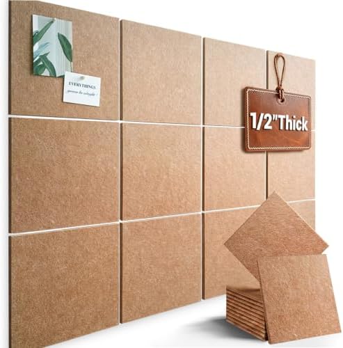 48" x 36" Large Felt Bulletin Board 1/2" Thick, Burnt Orange