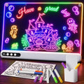 17" LED Drawing Board with 14 Light Effects & Timer, Gift for Kids Age 3-12