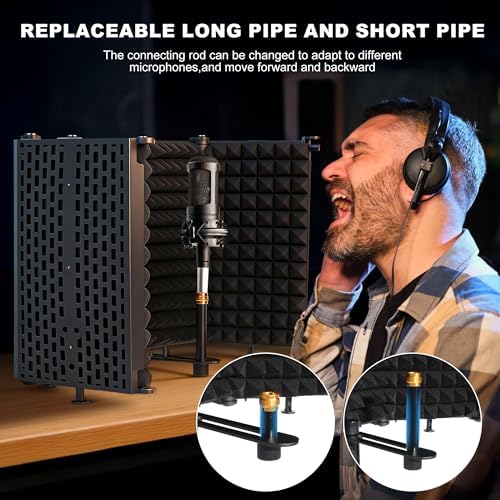 Microphone Stand With Isolation Shield,Recording Studio Equipment