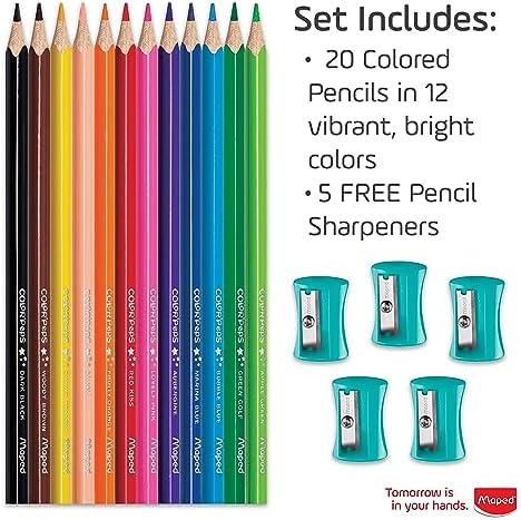 Maped - Color'Peps - Triangular colored pencils - 240 count