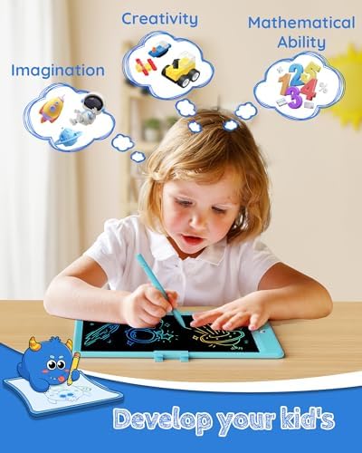TEKFUN 15inch LCD Writing Tablet Teen Boy Girl Gifts Ideas, Easter Birthday Gifts for Kids, Drawing Board Educational Toys for 6 4 5 3 Year Old Boys, Homeschool and Office Message Memo Board