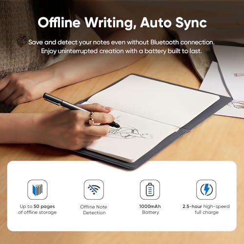 XPPen Note Plus Digital Notebook with Pen Syncs to Phone