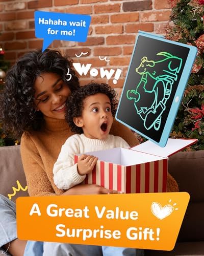KOKODI LCD Writing Tablet, 16 Inch Colorful Doodle Board Drawing Tablet, Erasable Reusable Electronic Drawing Pads, Educational and Learning Toy for 3-6 Years Old Boy and Girls