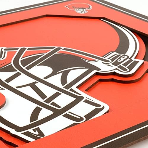 YouTheFan NFL Cleveland Browns 3D Logo Series Wall Art