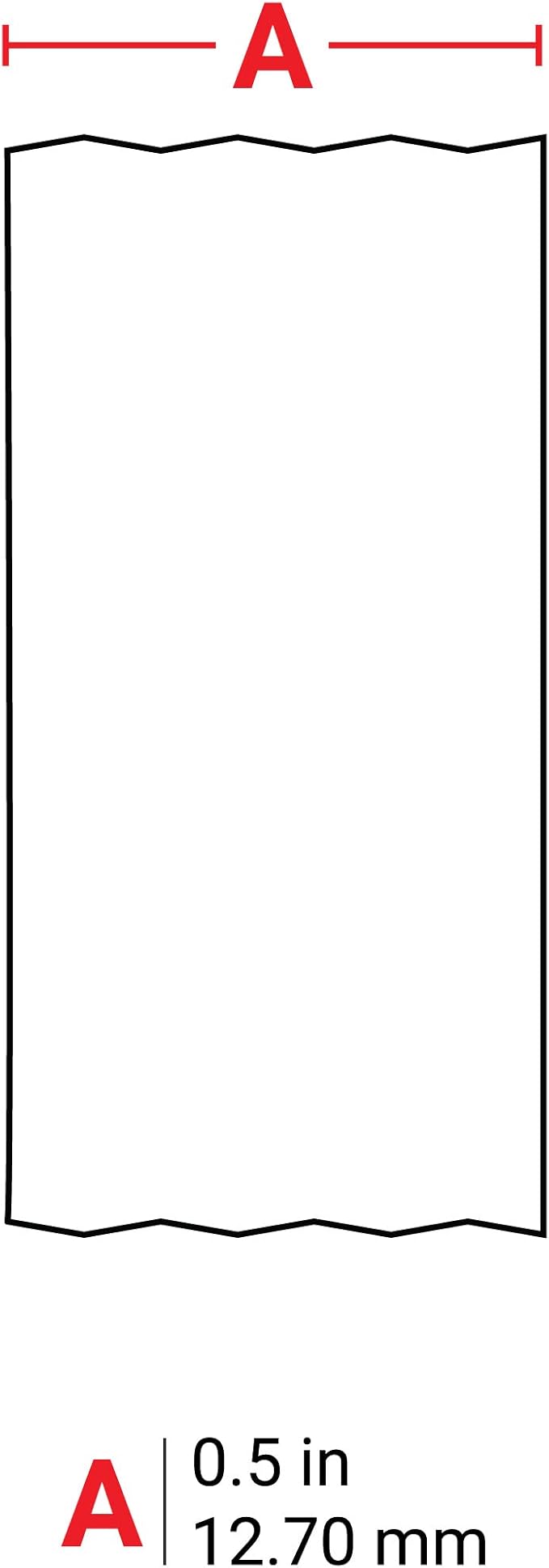 Brady Authentic (M21-500-461) Extreme-Temp Resistant Label for Lab, Equipment, and Asset Tracking Labeling, Black on White- For M210, M210-LAB, M211, BMP21-PLUS and BMP21-LAB Printers, .5" W, 21' L
