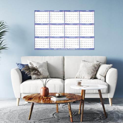 2027 Large Dry Erase Calendar - 48" x 32", 2027 Dry Erase Calendar for Wall