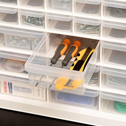 IRIS USA 44-Drawer Small Parts Storage Cabinet, Crafts, Made in USA, White