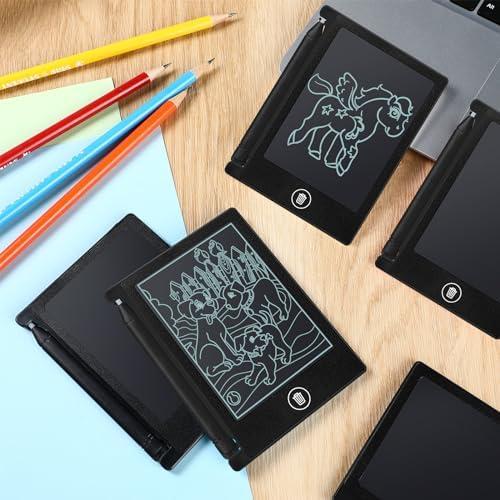 Nezyo 16 Pack 4.5 Inch Mini LCD Writing Tablet for Kids,Black