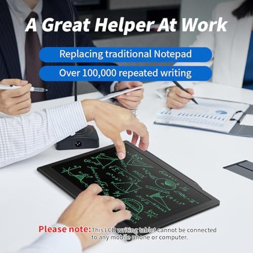 10" LCD Writing Tablet for Adults Business Leather Digital Notepad