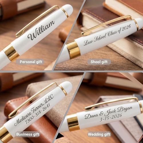 Ancolo Personalized Office Ballpoint Pens - Executive Writing Gift Pens