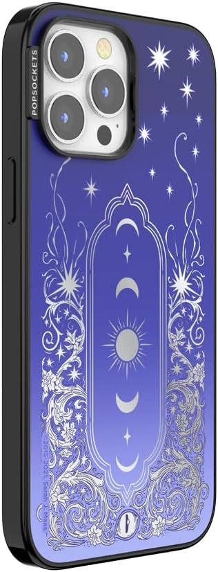 PopSockets iPhone 13 Pro Max Phone Case with MagSafe, Wireless Charging Compatible, Bookish - Mirror Curse Breaker