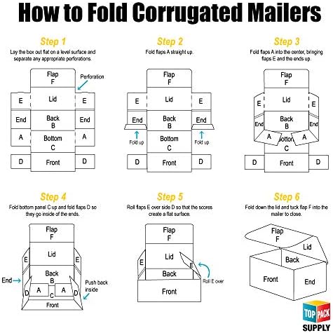 TOP PACK SUPPLY Shipping Boxes Small 9"L x 6"W x 3"H, 50-Pack | Corrugated Cardboard Box for Packing, Moving and Storage