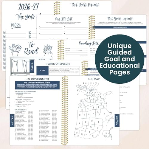 Daisy by bloom daily planners 2026-2027 Academic Year Student Planner (July 2026 - July 2027) - Elementary Through Middle School Calendar Agenda Book - 7” x 9" - Stargaze