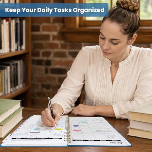 Large Planner 2026-2027, A4 (8.5" x 11") Hardcover Weekly & Monthly Planner July 2026 - June 2027 with Monthly Tabs, Academic Planner for School, Work and Office, Submerged Dalmatians