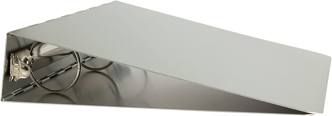 JAM PAPER Aluminium 2 inch Binders - Silver Aluminum 3 Ring Binder - Sold Individually