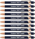 Personalized Pens Ballpoint with Stylus, Blue, 50 Pcs