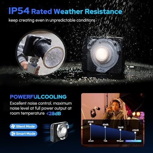 Aputure Amaran Ray 60C Led Portable Video Light,CCT 1,800K-20,000K Photography Light with Softbox Portable Bag (60W)