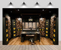 7x5ft Recording Studio Backdrop Professional Sound Mixer Sound Source Equipment Listening Device Operation Desk Background Singer Music Producer Party Decor Photo Booth Studio Props