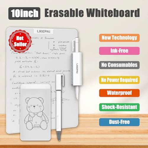 Parent-Child Gift 10+5.5 Inch Magnetic Dry Eraser White Board