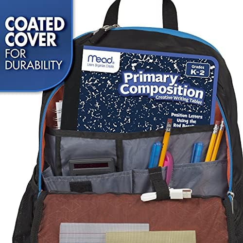 Mead Primary Composition Book, Primary Ruled Journal, Grades K-2, 7-1/2" x 9-3/4", 100 Sheets, Blue Marble (09902)