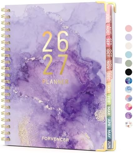 Jul 2026 - Dec 2027 Planner, Forvencer 18 Month Planner 2026-2027, 8.5"x11"