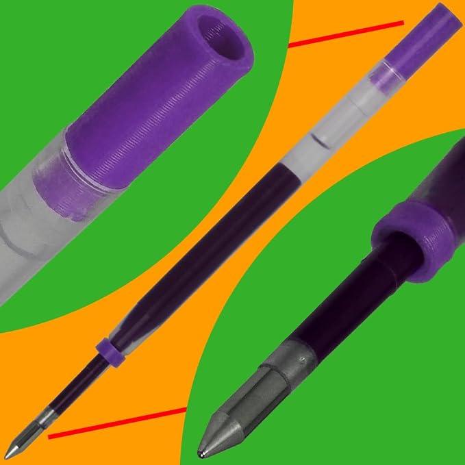 Replacement for Cross Slim 8910, Gel Rolling Ball Refill, 6 Purple
