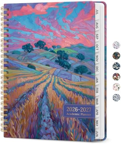 Planner 2026-2027, Monthly & Weekly Jul 2026-Jun 2027 Calendar Planner