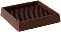 VOCOMO 4X4 Rubber Caster Cups, Non Slip Furniture Pads, Anti-Slip Gripper, Anti Skid Furniture Feet, Anti Slide Floor Protector for Bed Couch Stoppers - 8 Pack, Brown