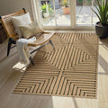 Lahome Neutral 3x5 Outdoor Rug, Black Easy Jute Entry Front Door Rug