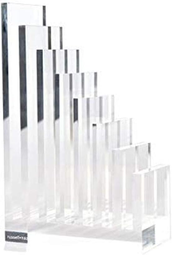 russell+hazel Acrylic Collator + Bookend | Sorts folders, mail & documents while propping up your books. Clear hard cast acrylic with eight dividers & polished edges.