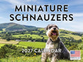 Miniature Schnauzer Calendar 2027 Monthly Wall Calender 12 Month