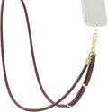 PopSockets Crossbody Phone Strap & Lanyard, Red - Oxblood(1PK)