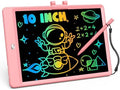 ORSEN LCD Writing Tablet 10 Inch, Colorful Doodle Board Drawing Pad for Kids, Toddler Toys for 3 4 5 6 7 8 Year Old Girls Boys Gifts (Pink)