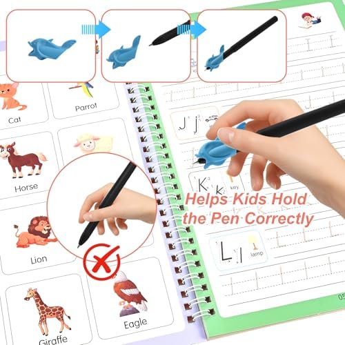 Goldge Magic Grooved Writing Practice for Kids 3-8 – 4 Handwriting Practice