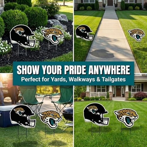 NFL Logo & Helmet 2 Pack Yard Sign Set