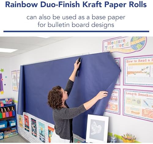 Rainbow Colored Kraft Duo-Finish Paper, Emerald, 36" x 100', 1 Roll