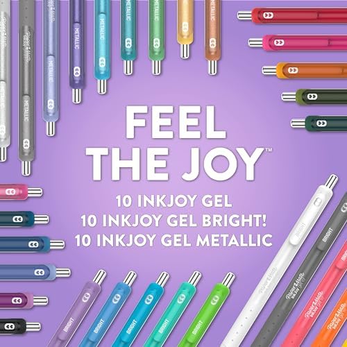 Paper Mate InkJoy Gel Pens Ultimate Pack, Retractable, Featuring Classic, Bright!, and Metallic Inks, Assorted Colors, 30 Count - Writing, Note-Taking, Teacher Supplies, Back to School