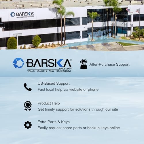 BARSKA AF13684 Labeled Key Shelves w/ 101-200 Numbered Hooks for Key Cabinets