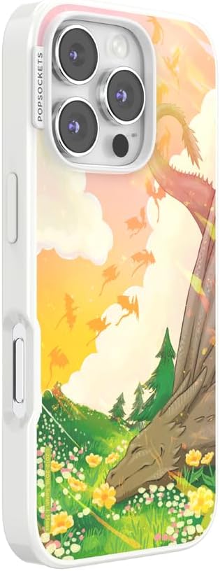 PopSockets iPhone 16 Pro Case Compatible with MagSafe, Phone Case for iPhone 16 Pro, Wireless Charging Compatible, Case Only - Abraxos