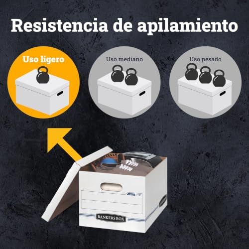 Bankers Box 6-Pack Basic-Duty File Storage Box with Lid, Letter/Legal