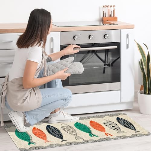 Kitchen Rugs and Mats Set of 2,Floor Mats for Home Kitchen Decor Mat