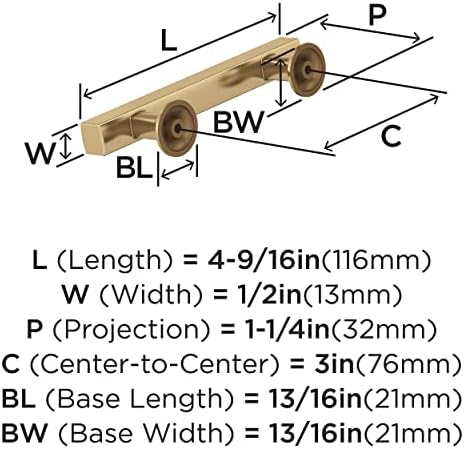 Amerock 3" Everett Champagne Bronze Drawer Pull