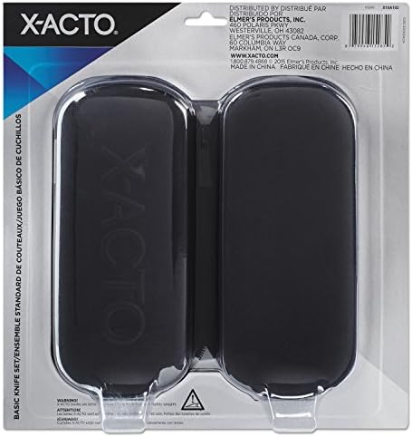 X-ACTO Compression Basic Knife Set, Includes 3 Knives, 13 Blades, Soft Carry Case, 17 Count - Crafting, Art Projects, Cutting Tools
