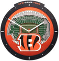 YouTheFan NFL Cincinnati Bengals StadiumView 3D Wall Clock