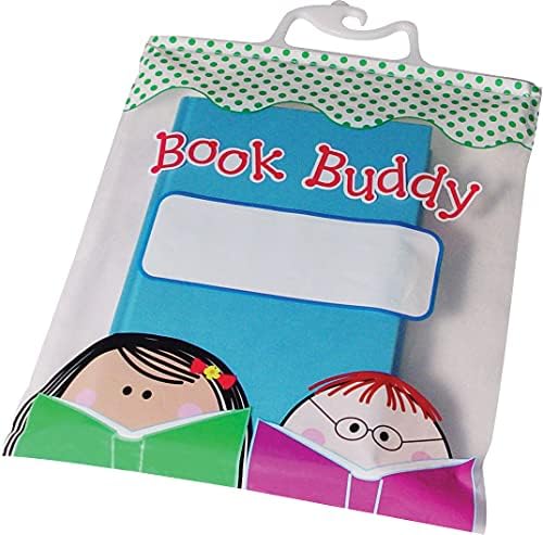 Creative Teaching Press Stick Kids Book Buddy Bags, CTP Classroom Supplies, Multi-Color, Pack of 6, 10 1/2” x 12 1/2”