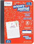 Mead Primary Journal Creative Story Tablet Composition Notebook, 7.5" x 9.75", Grades K-2, 100 Sheets, Red (489903-ECM)